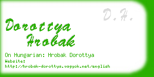 dorottya hrobak business card